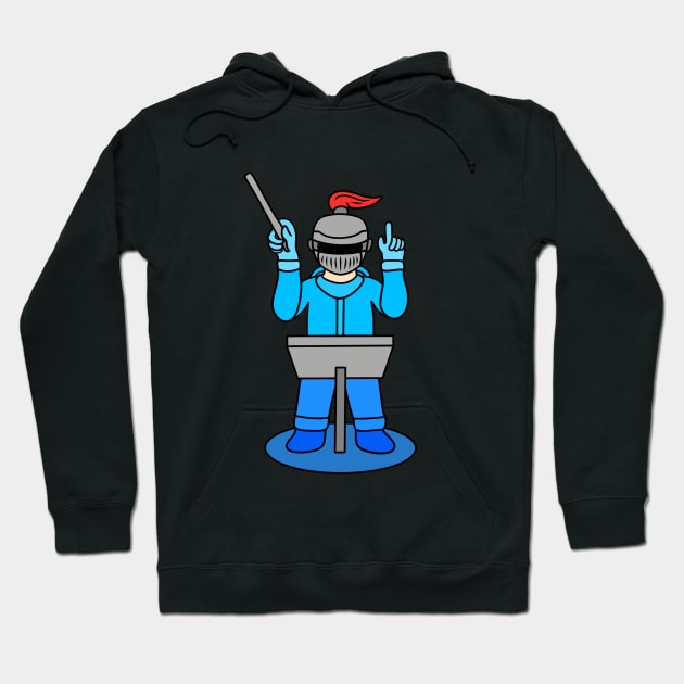 Funny music conductor knight Hoodie by Andrew Hau